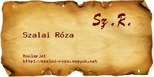 Szalai Róza névjegykártya